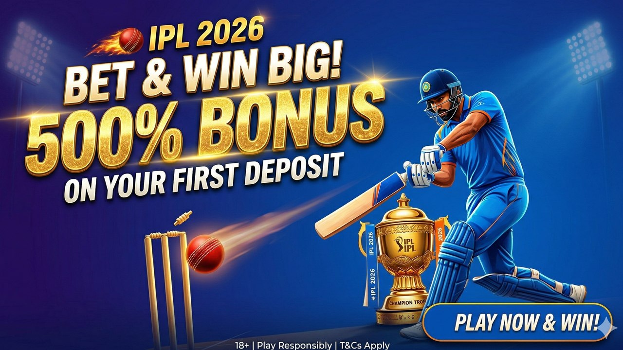 IPL BETTING: 500% BONUS! 🇮🇳