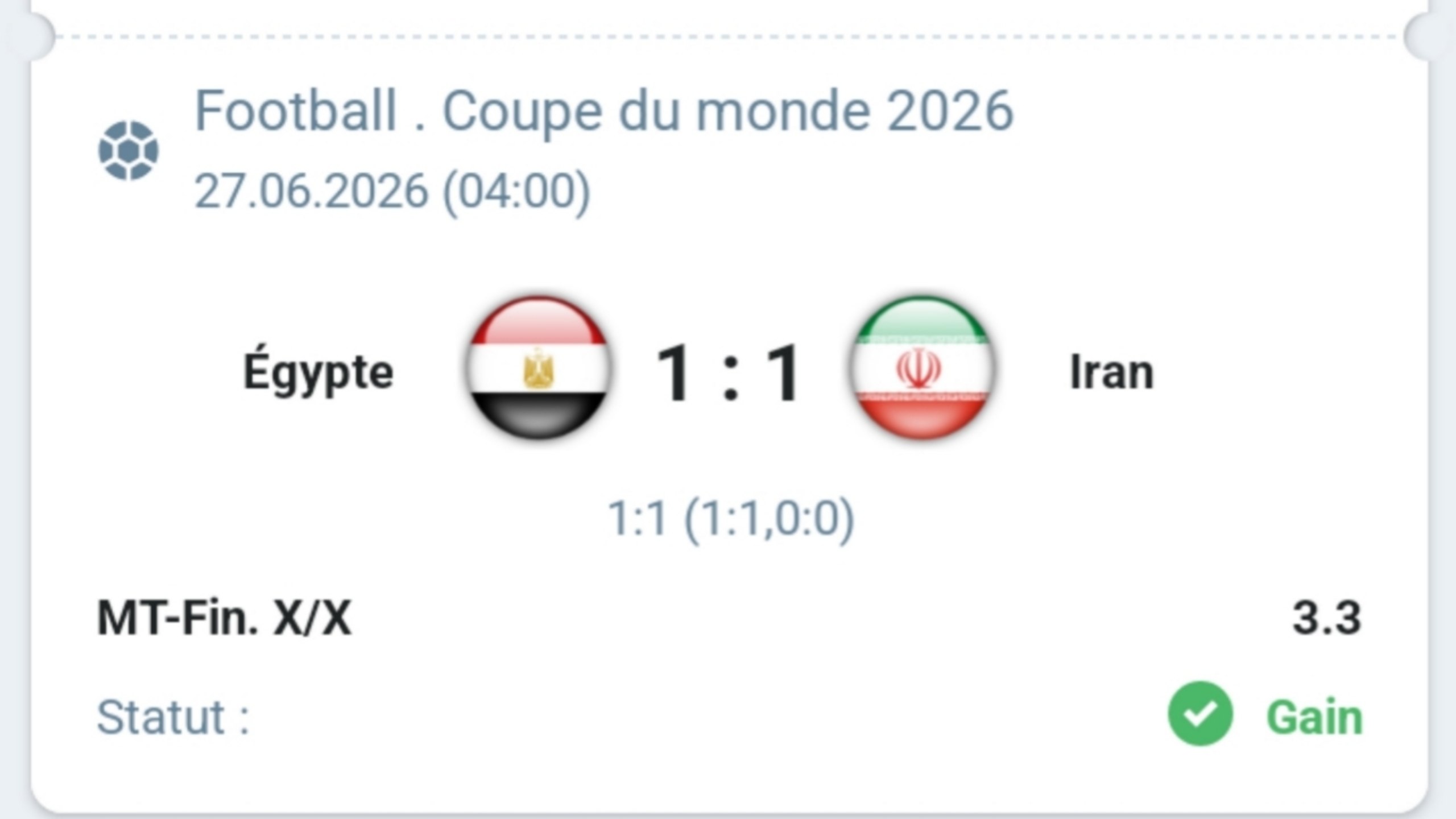 توقعات المباريات pronostic football